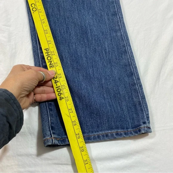 Old Navy Denim Ankle Jeans Casual Medium wash Midrise Short Straight Fit… - Picture 7 of 11